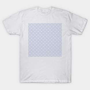 Blue circles Tile T-Shirt